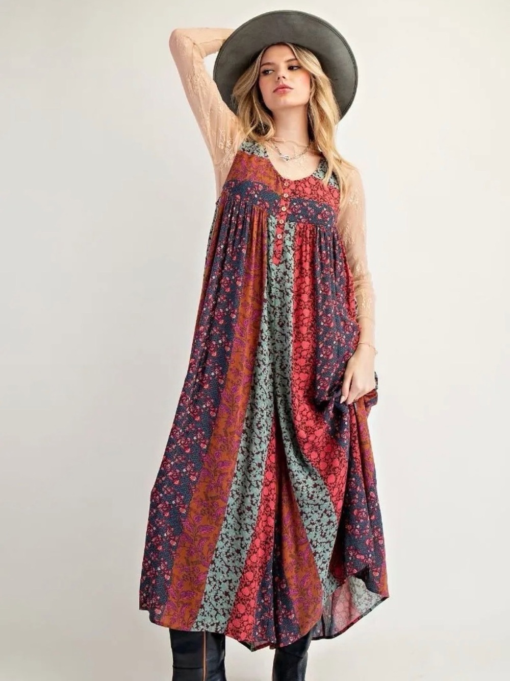 New easel jumpsuit jumper boho small medium large